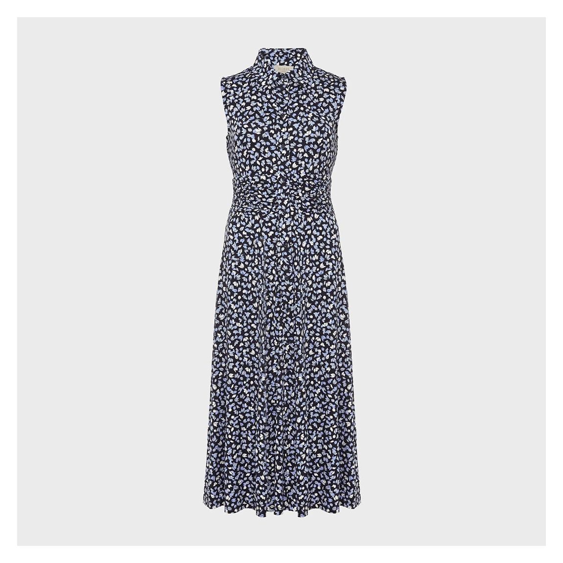 Navy Agnes Printed Dress
