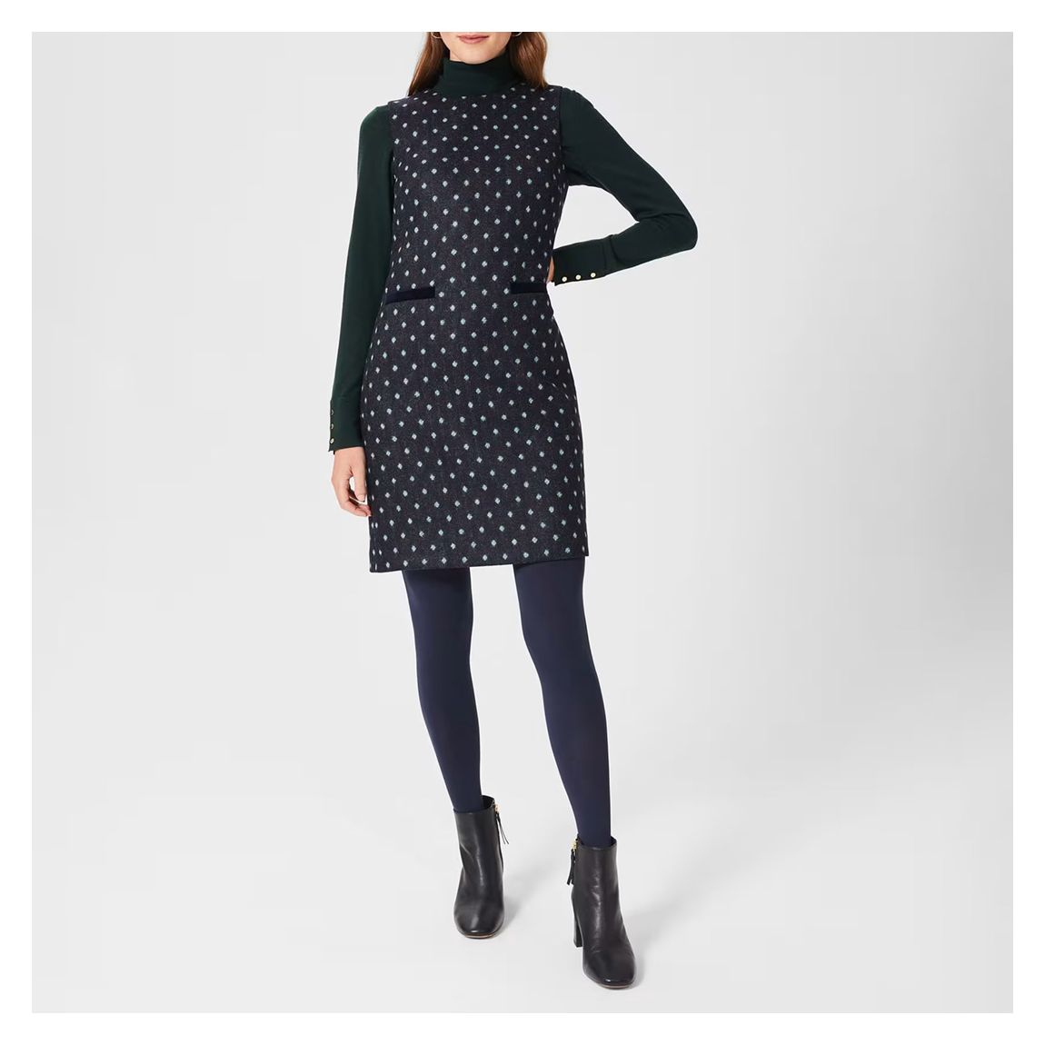 Green Sarah Wool Dress