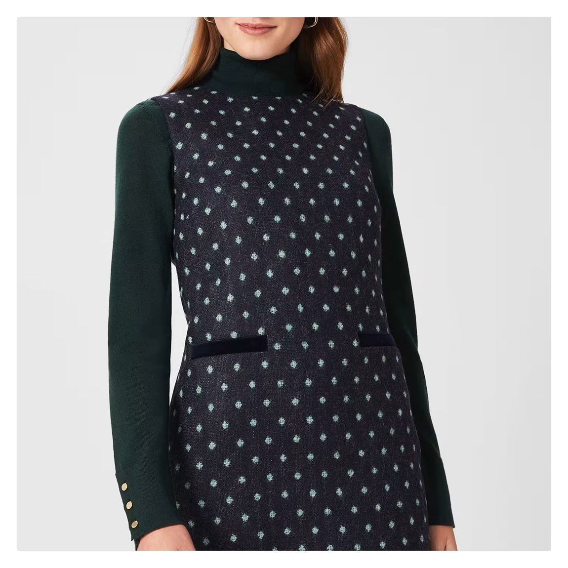 Green Sarah Wool Dress