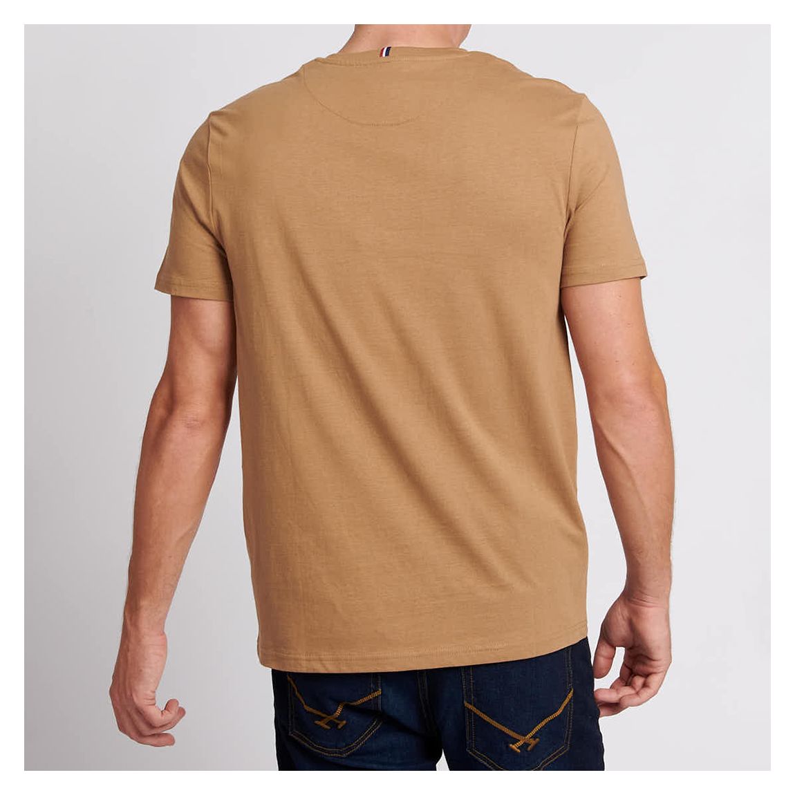 Camel Small Logo Cotton T-Shirt