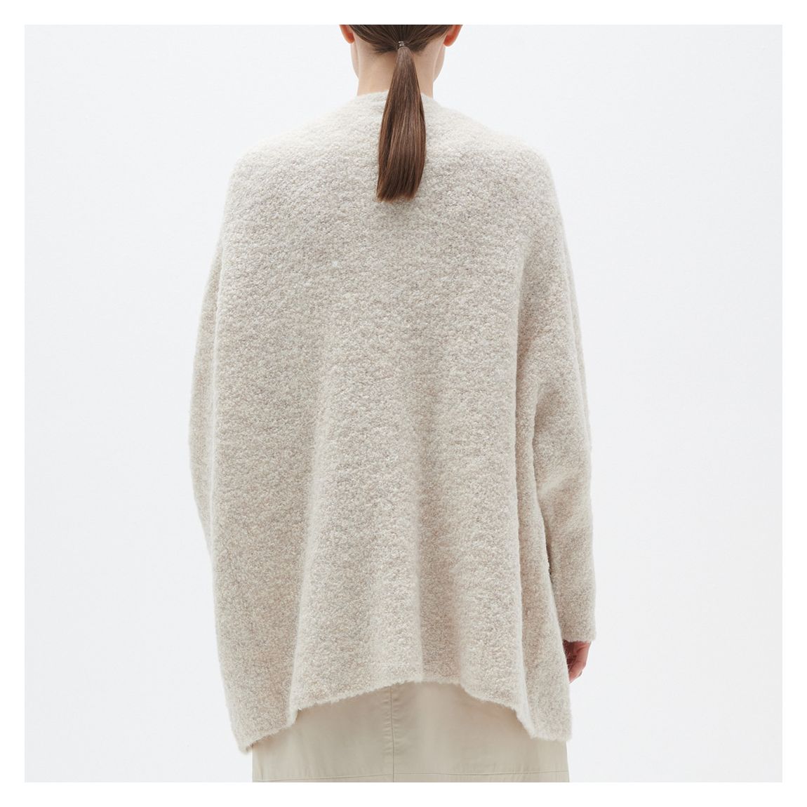 Beige Rocco Wool Blend Cardigan