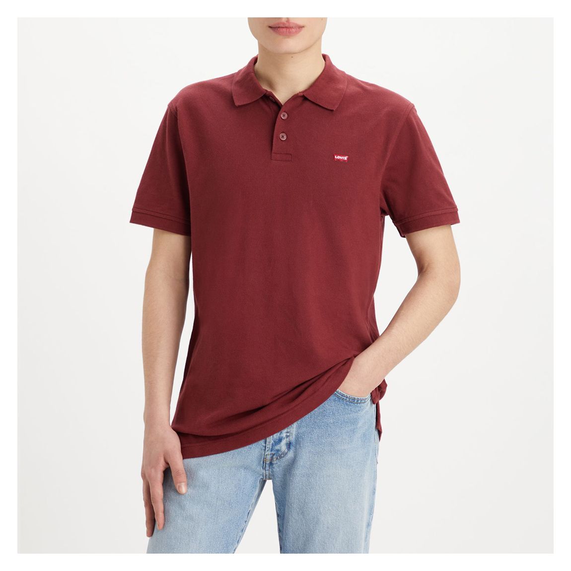 Levi s Burgundy Levis Cotton Polo Shirt BrandAlley