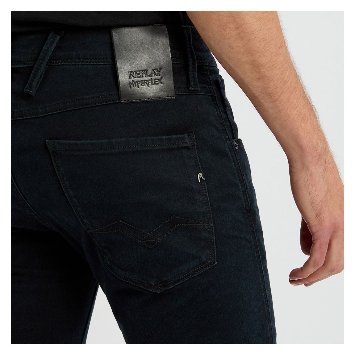 Navy Hyperflex Anbass Slim Stretch Jeans