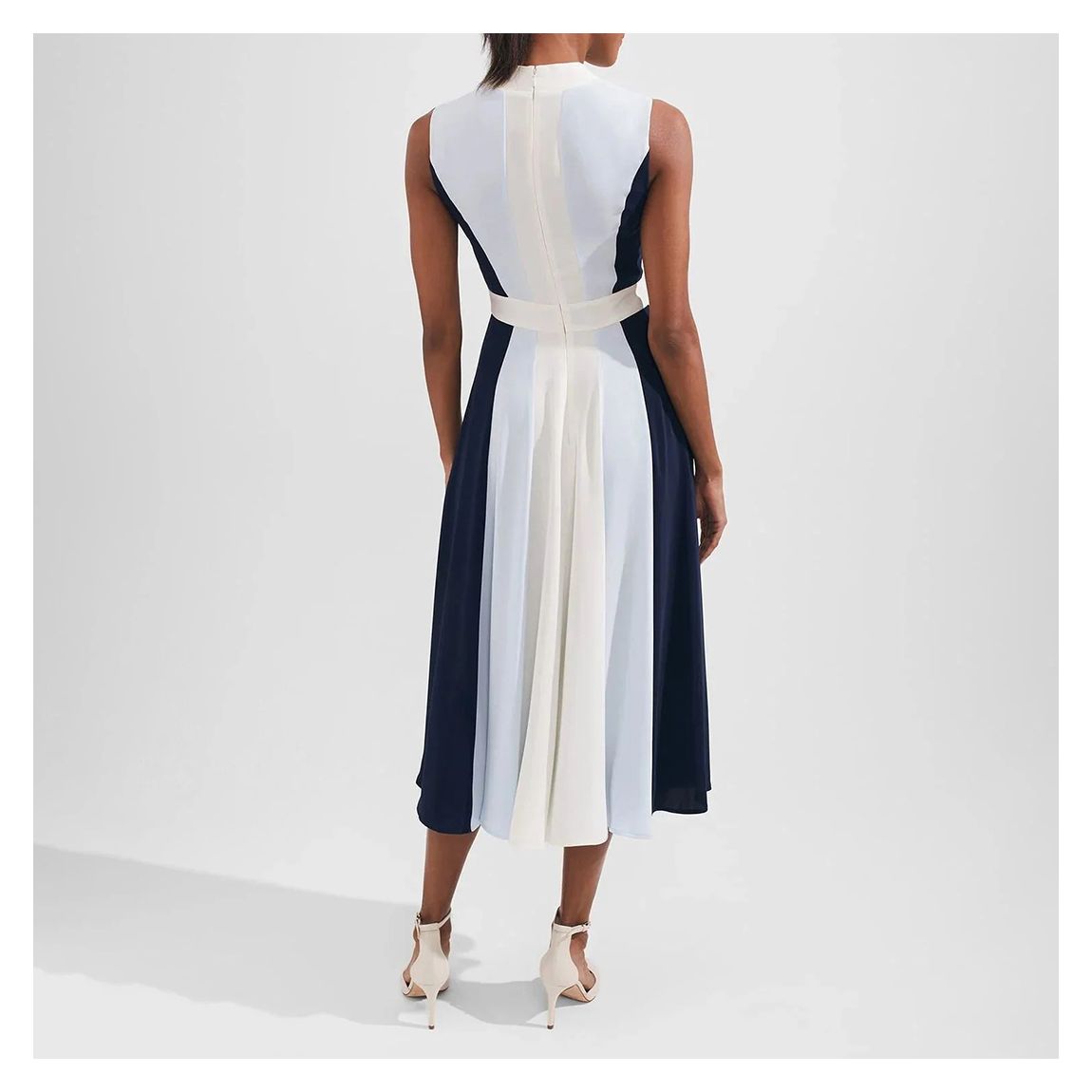 Navy Bailly Midi Dress
