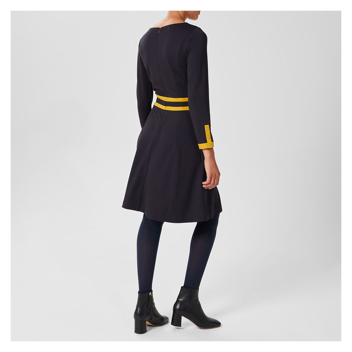 Navy Vivian Ponte Dress