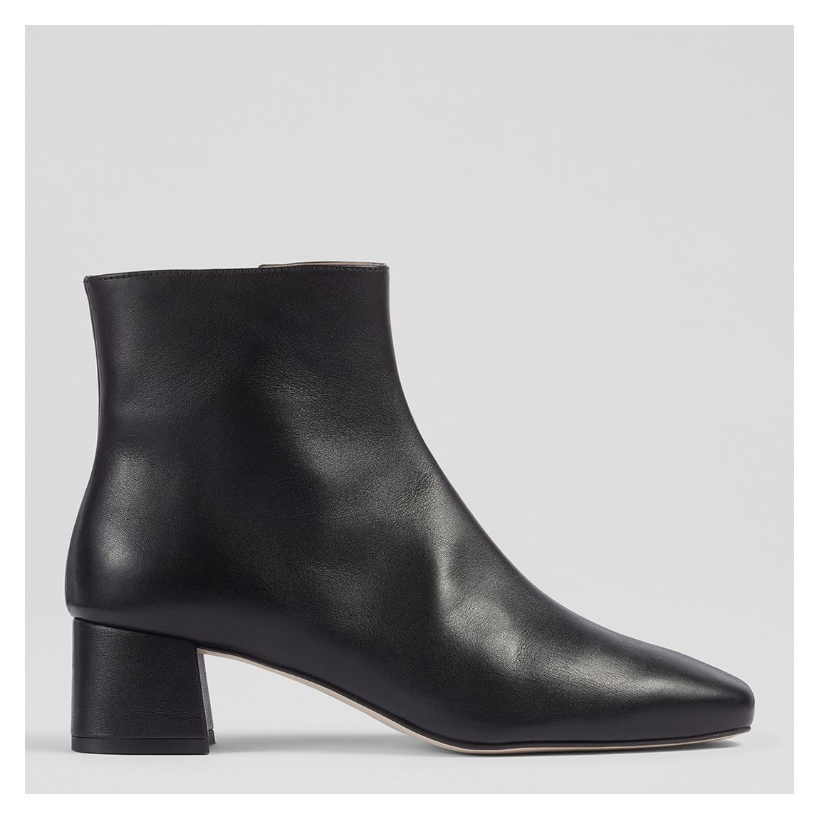 L K Bennett Black Leather Clarice Ankle Boots BrandAlley
