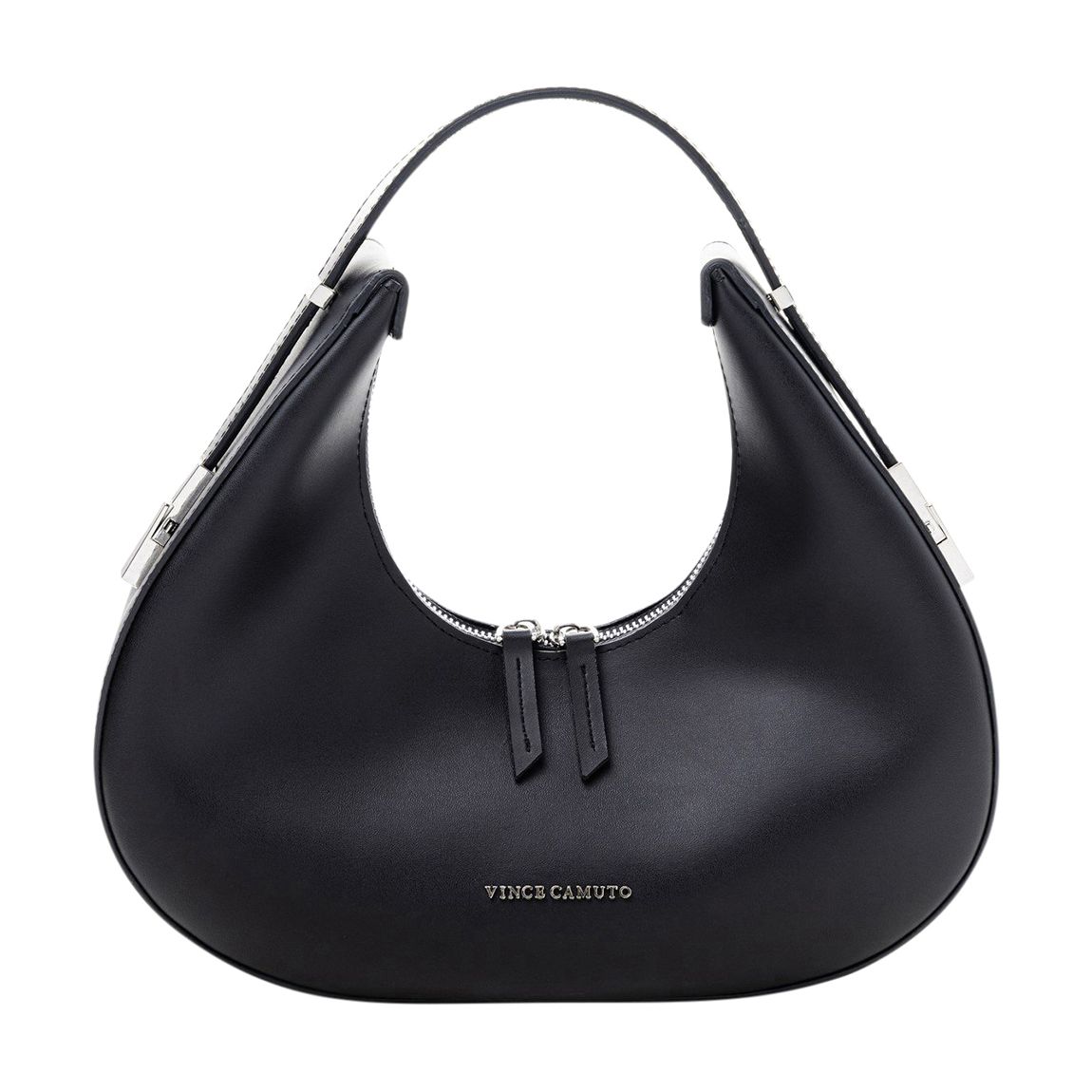 leather hobo bag vince camuto black handbag