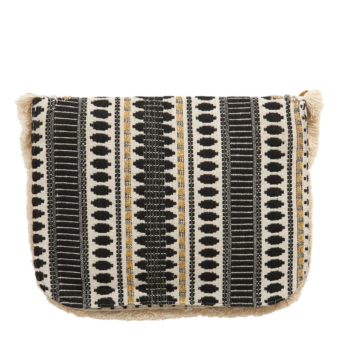 Black/Cream Embroidery Bag