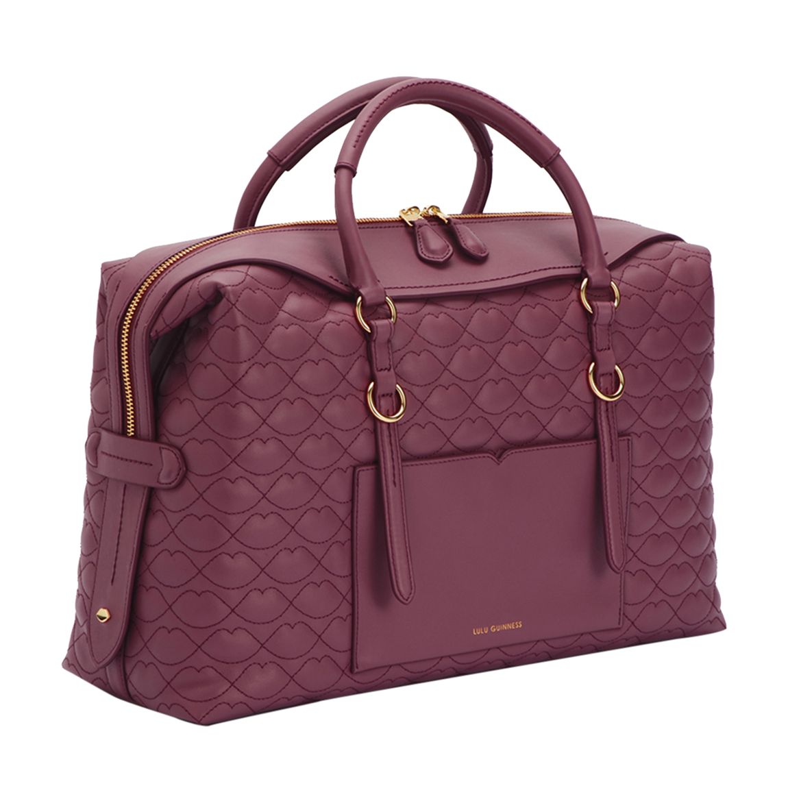 Peony Quilted Lip Taylor Leather Handbag