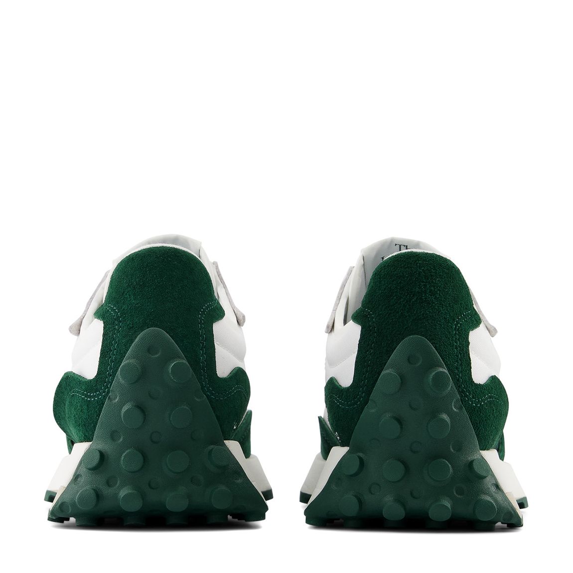 Unisex White And Green 327 Trainers