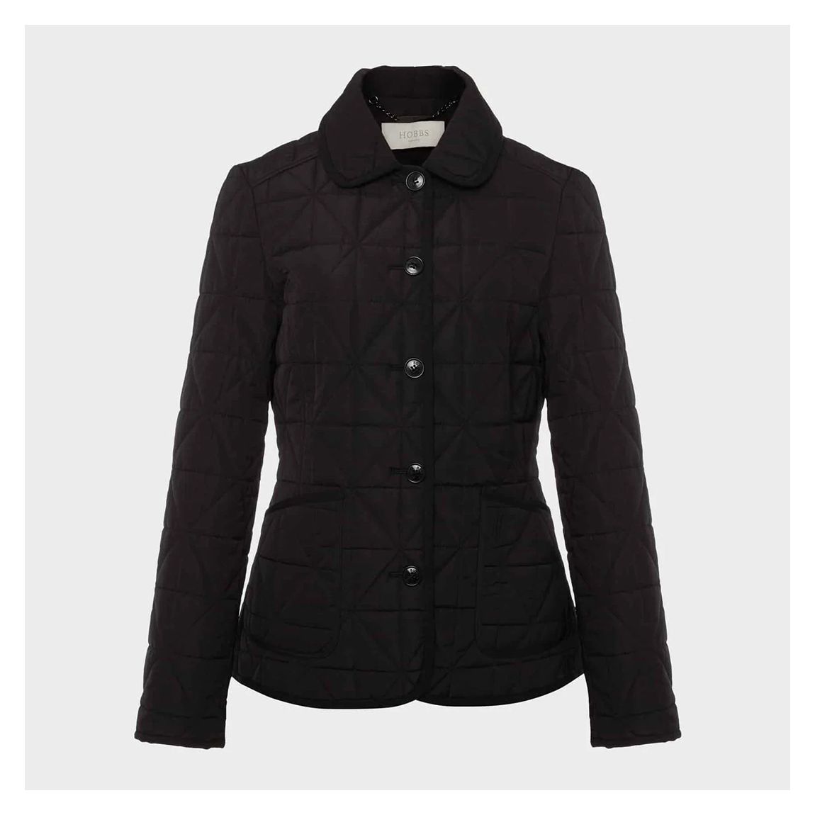 Hobbs London Katie Quilted Button Coat - BrandAlley