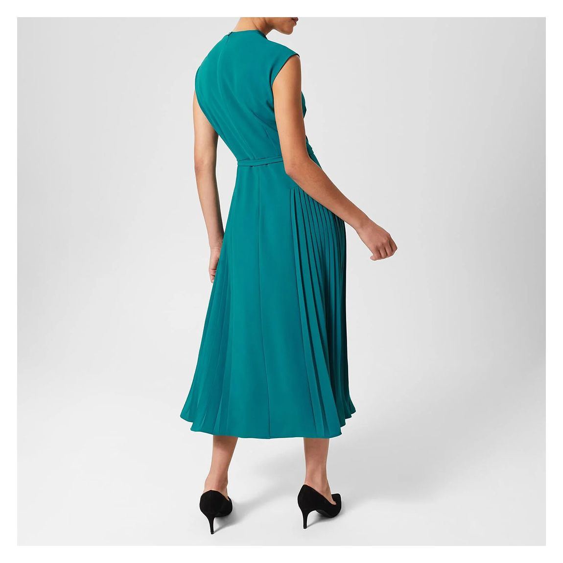 Teal Sierra Pleated Dress