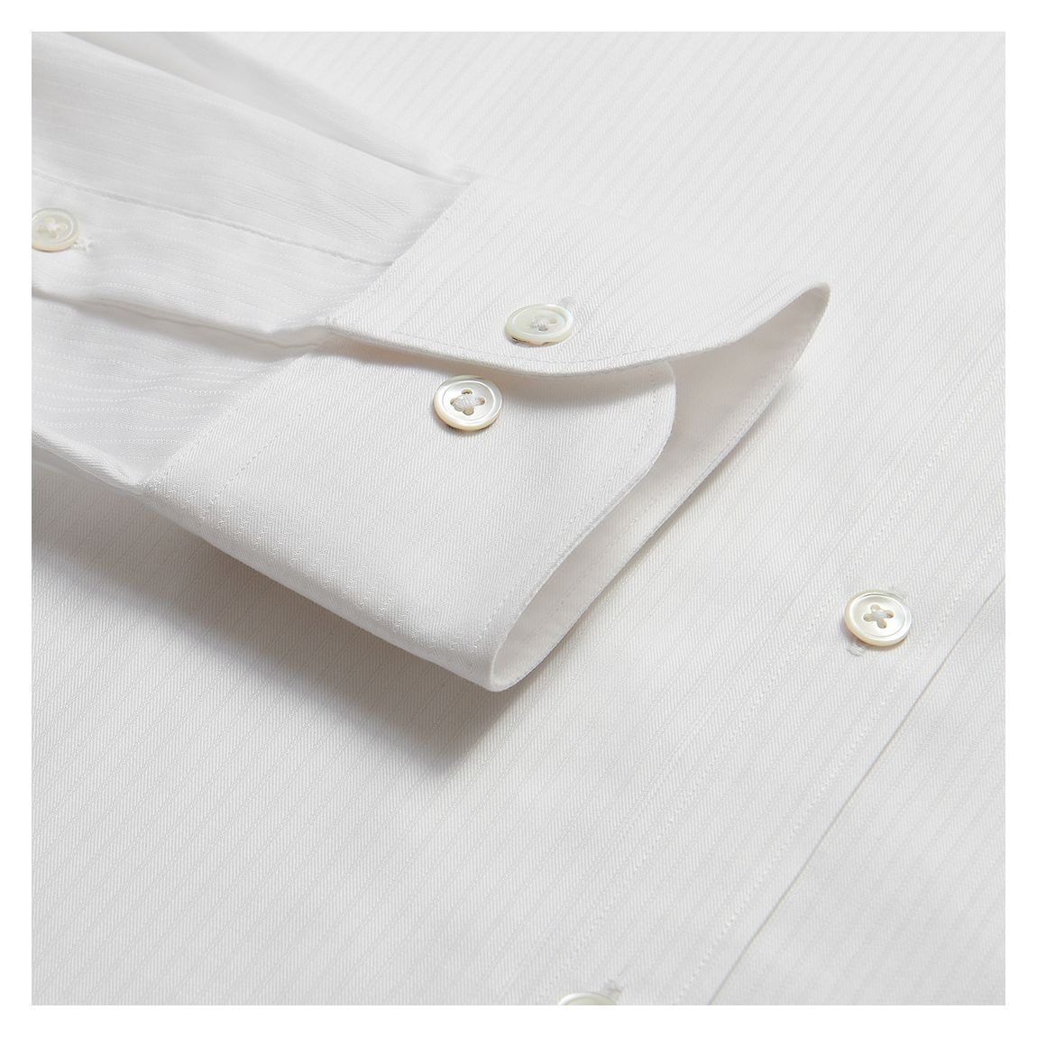 White Regular Fit Cotton Shirt