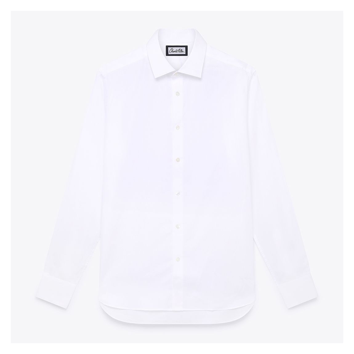 White Regular Fit Cotton Shirt