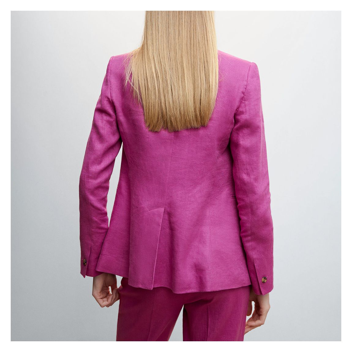 Purple Linen Blazer