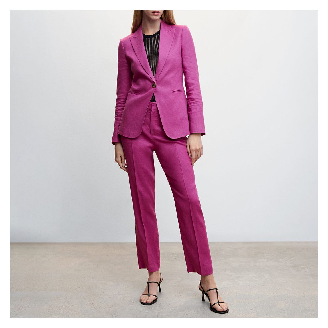 Purple Linen Blazer