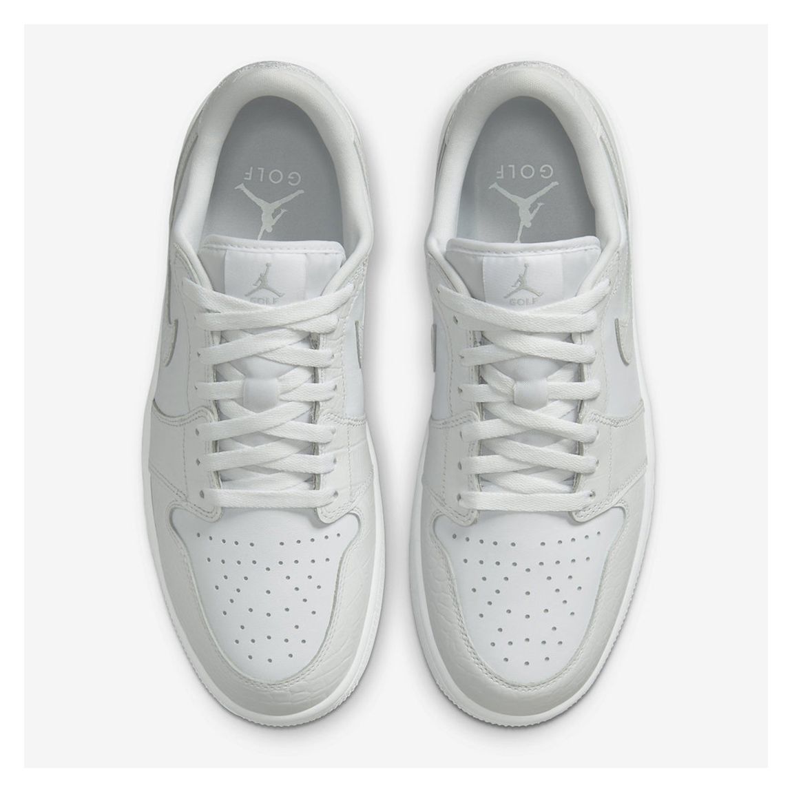 Men's White Nike Air Jordan 1 Low Trainers