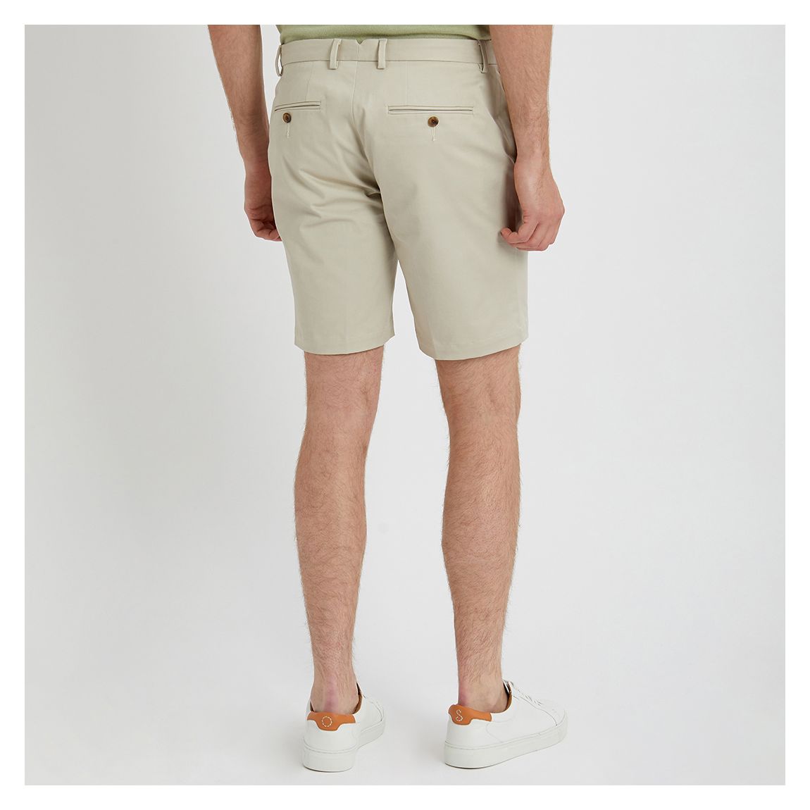 Stone Hampton Cotton Blend Chino Shorts