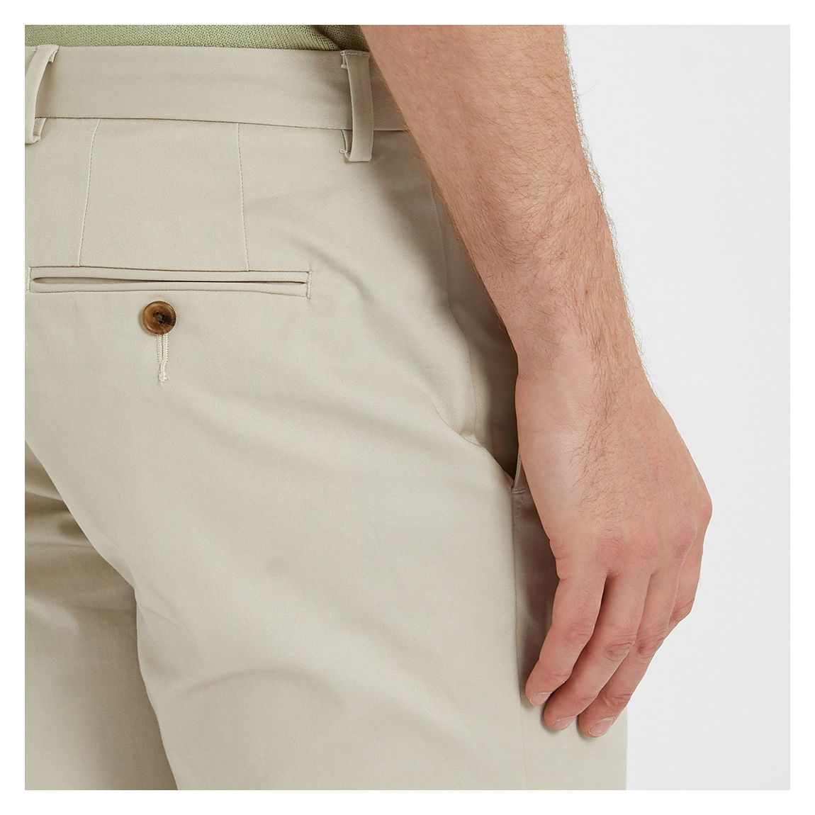 Stone Hampton Cotton Blend Chino Shorts