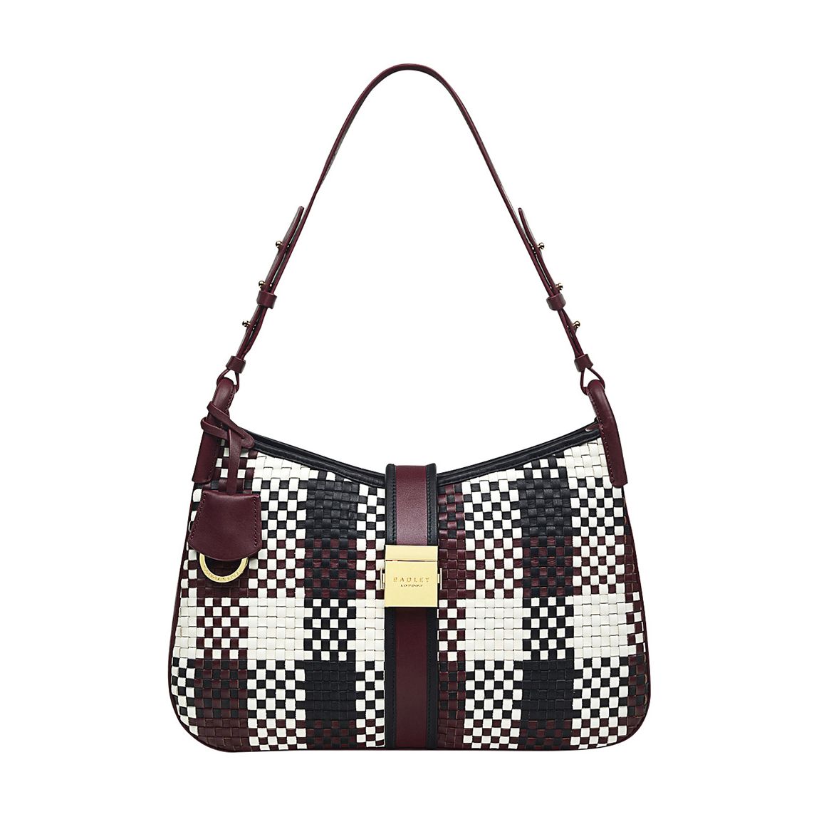 Dark Cherry Grosvenor Remastered Medium Ziptop Shoulder