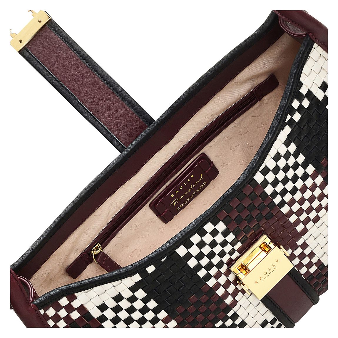 Dark Cherry Grosvenor Remastered Medium Ziptop Shoulder