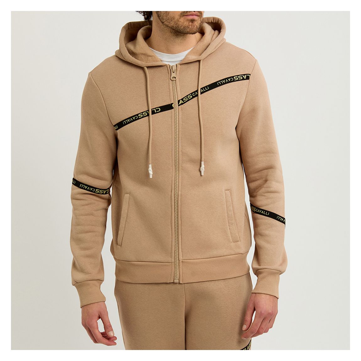 Camel Zip Up Hoodie