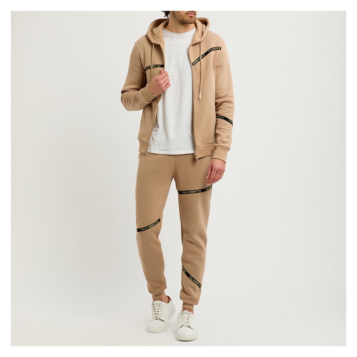 Camel Zip Up Hoodie