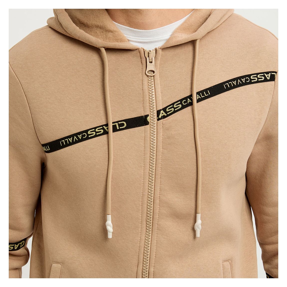Camel Zip Up Hoodie