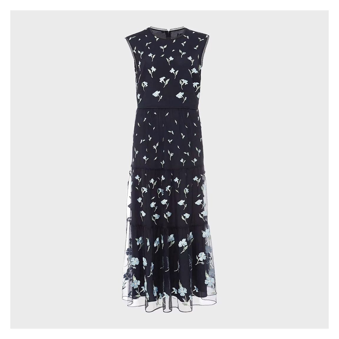 Navy Bethany Floral Dress