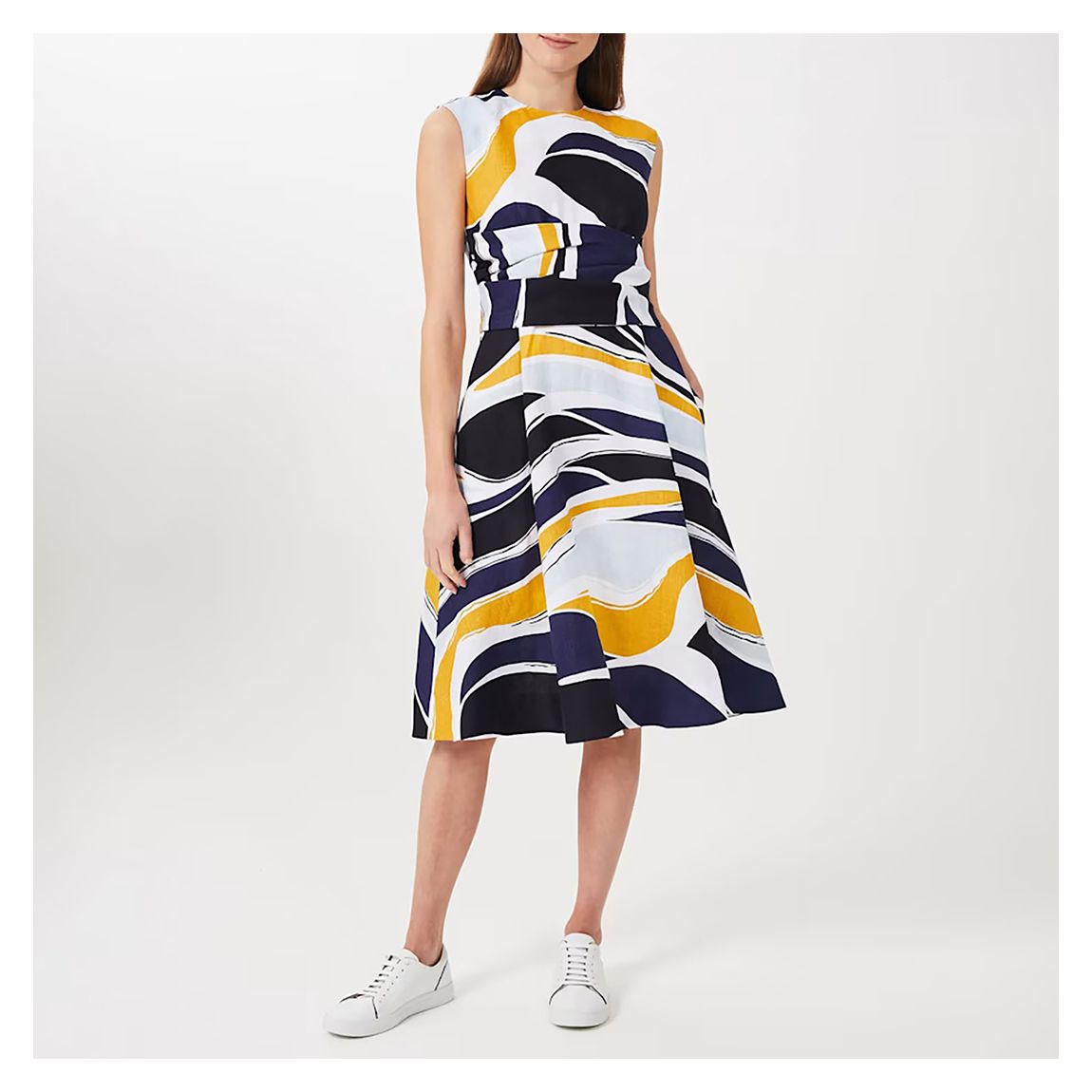 Petite Multi Twitchell Linen Dress