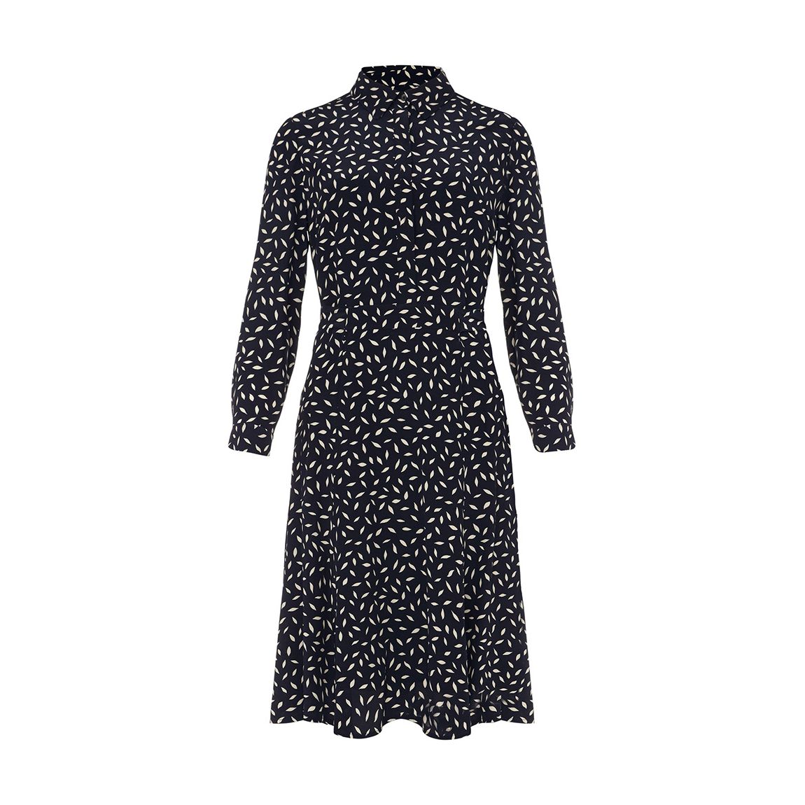 Navy Emberly Printed Shirt Dress