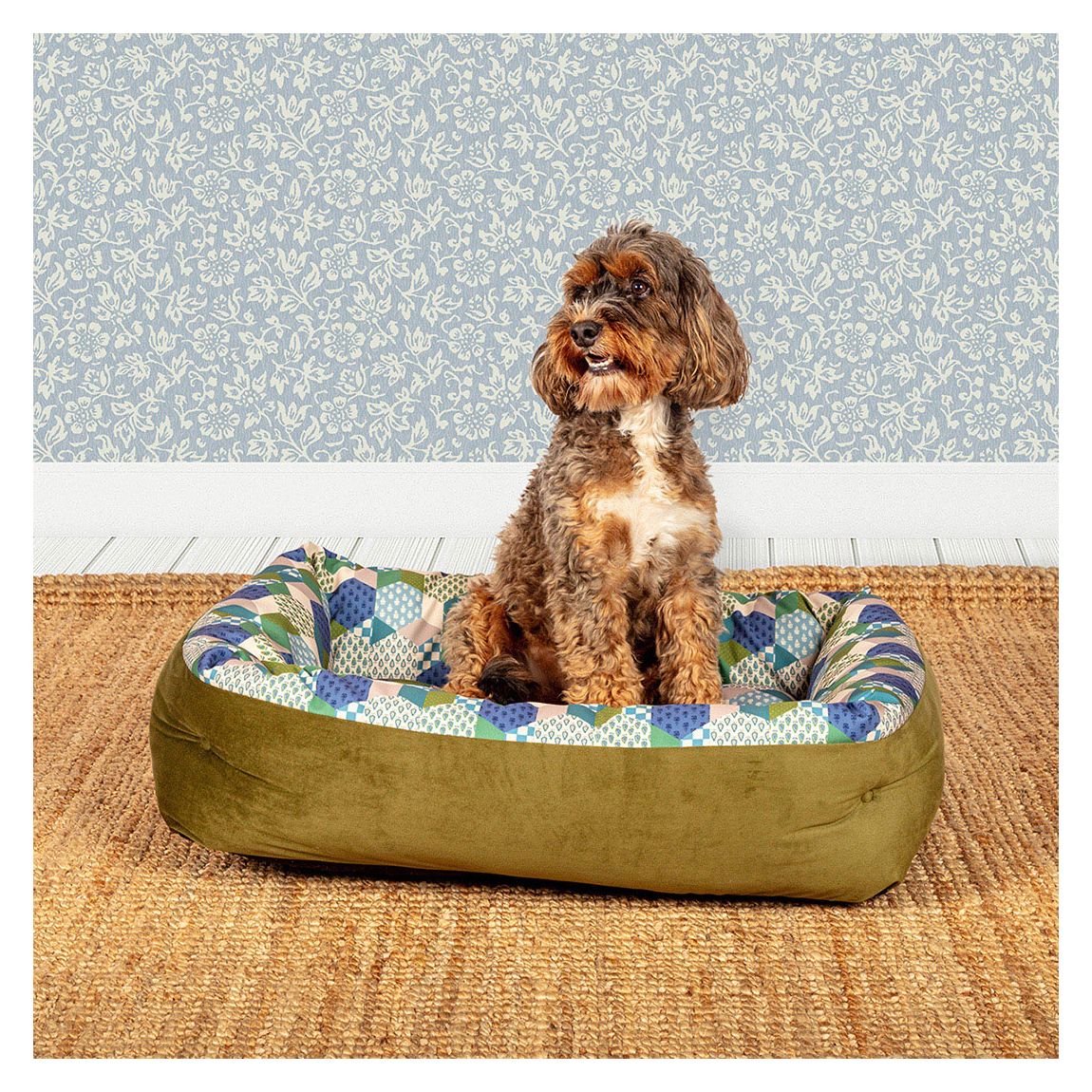 Laura Ashley Thistle Patchwork Lounger Small