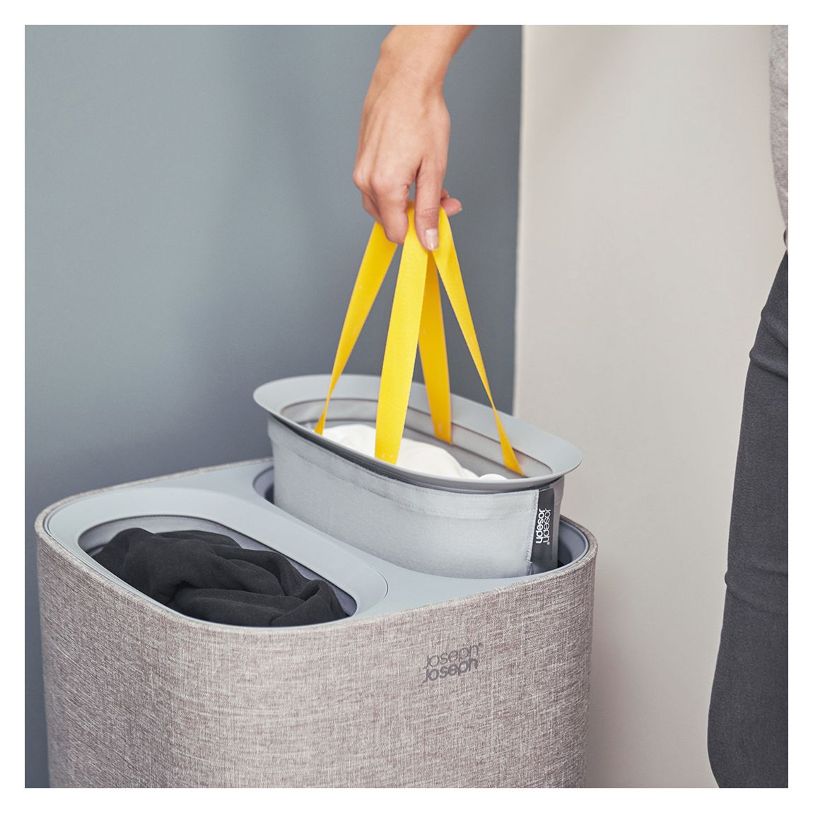 Grey Tota Laundry Basket, 60L