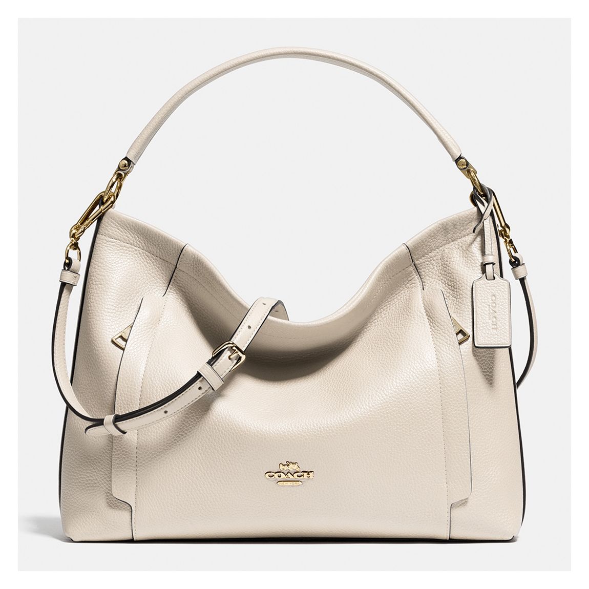 Chalk Willow Crossbody Bag Grained Cow Leather