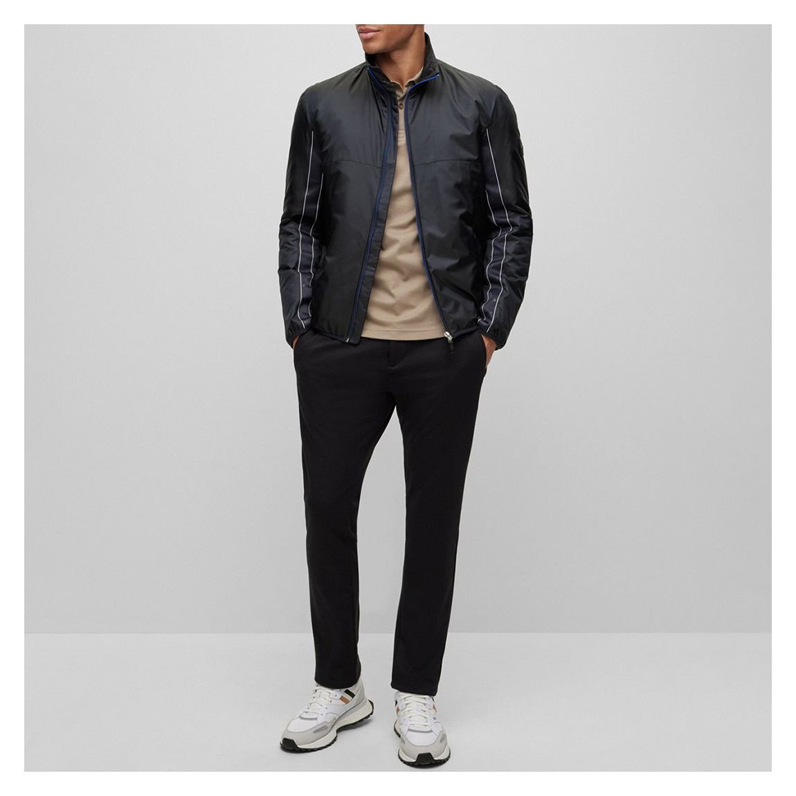 Black Skien Zip Jacket
