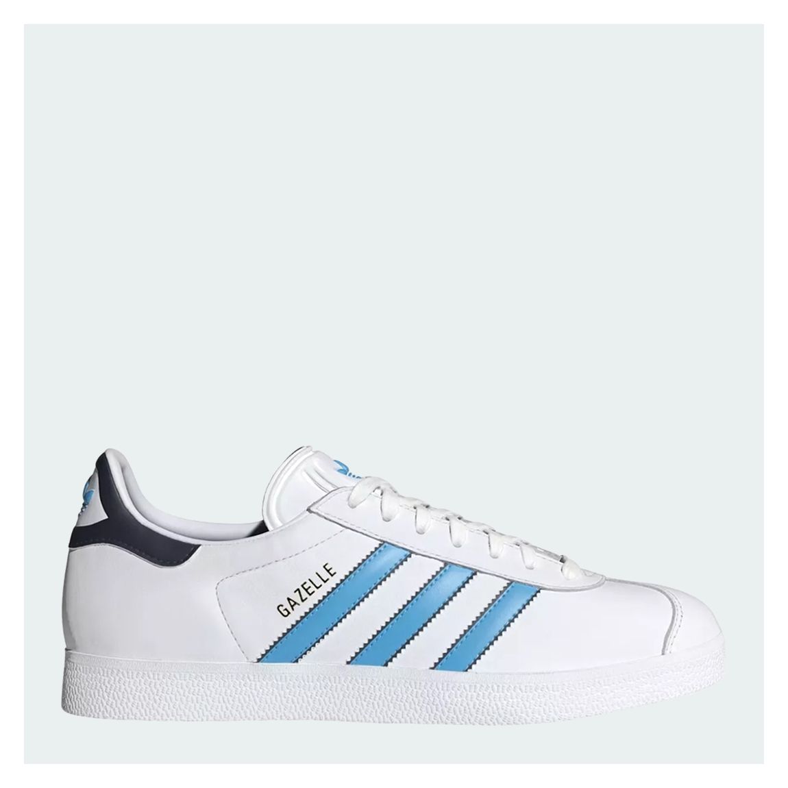Unisex White/Blue Gazelle Trainers