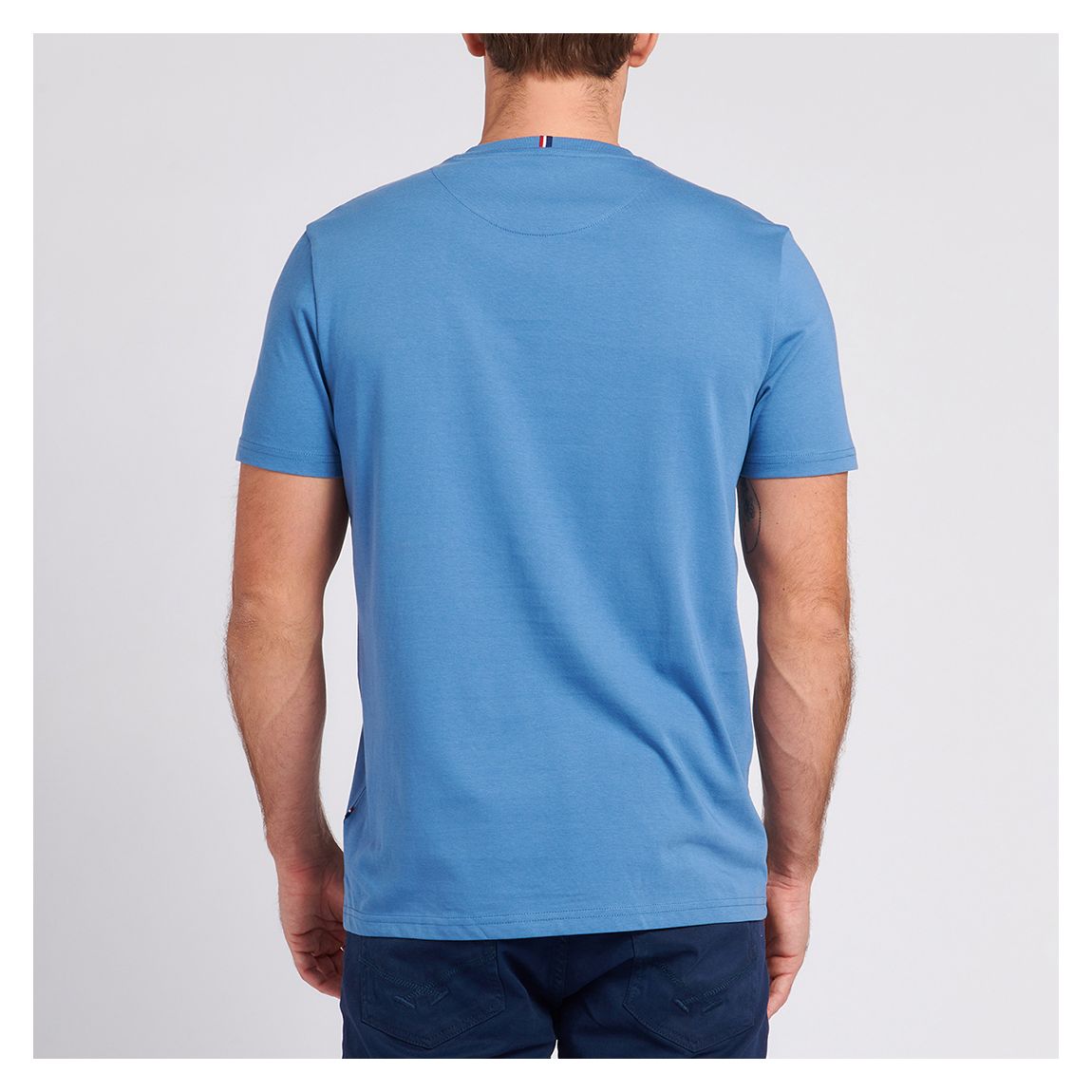 Blue Classic Cotton T-Shirt