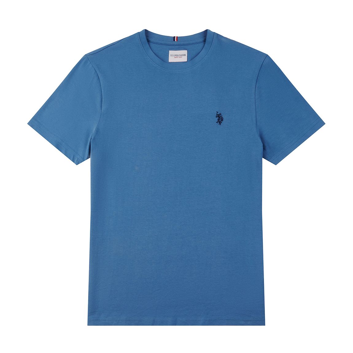 Blue Classic Cotton T-Shirt