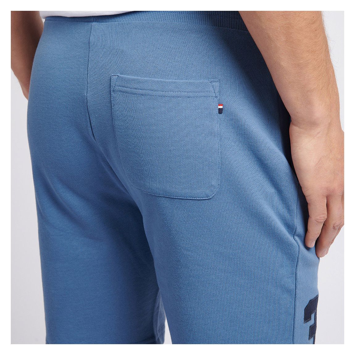 Blue Player Cotton Jogger Shorts