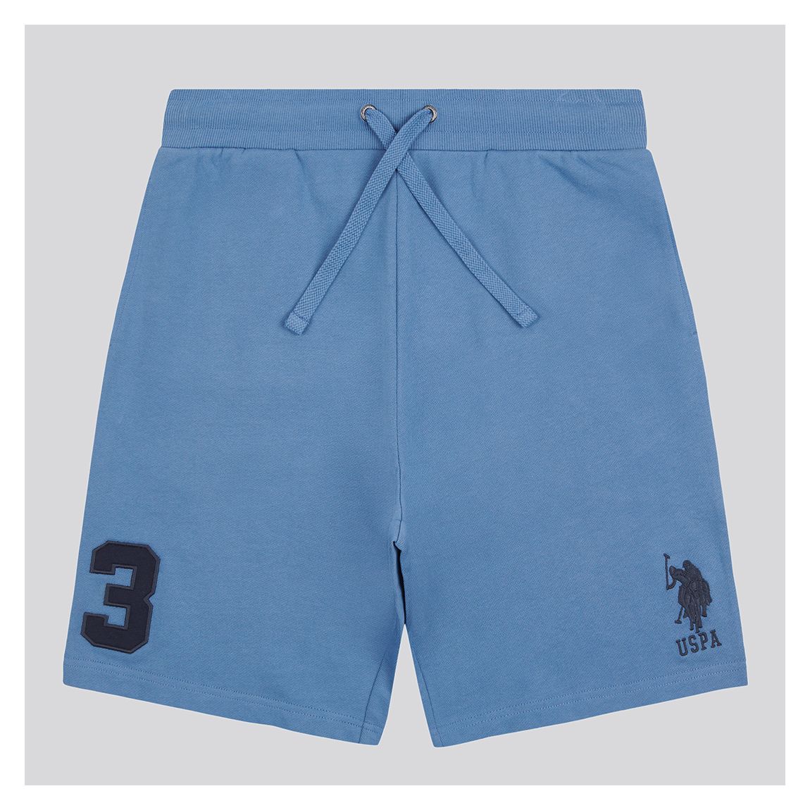 Blue Player Cotton Jogger Shorts
