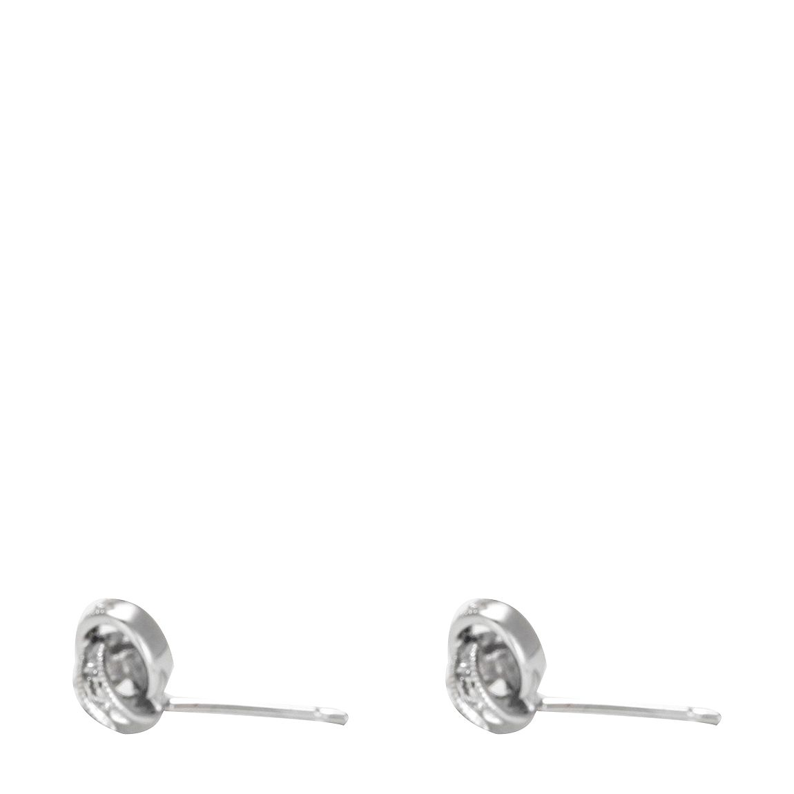 Silver Joli Noeud Diamond Earrings