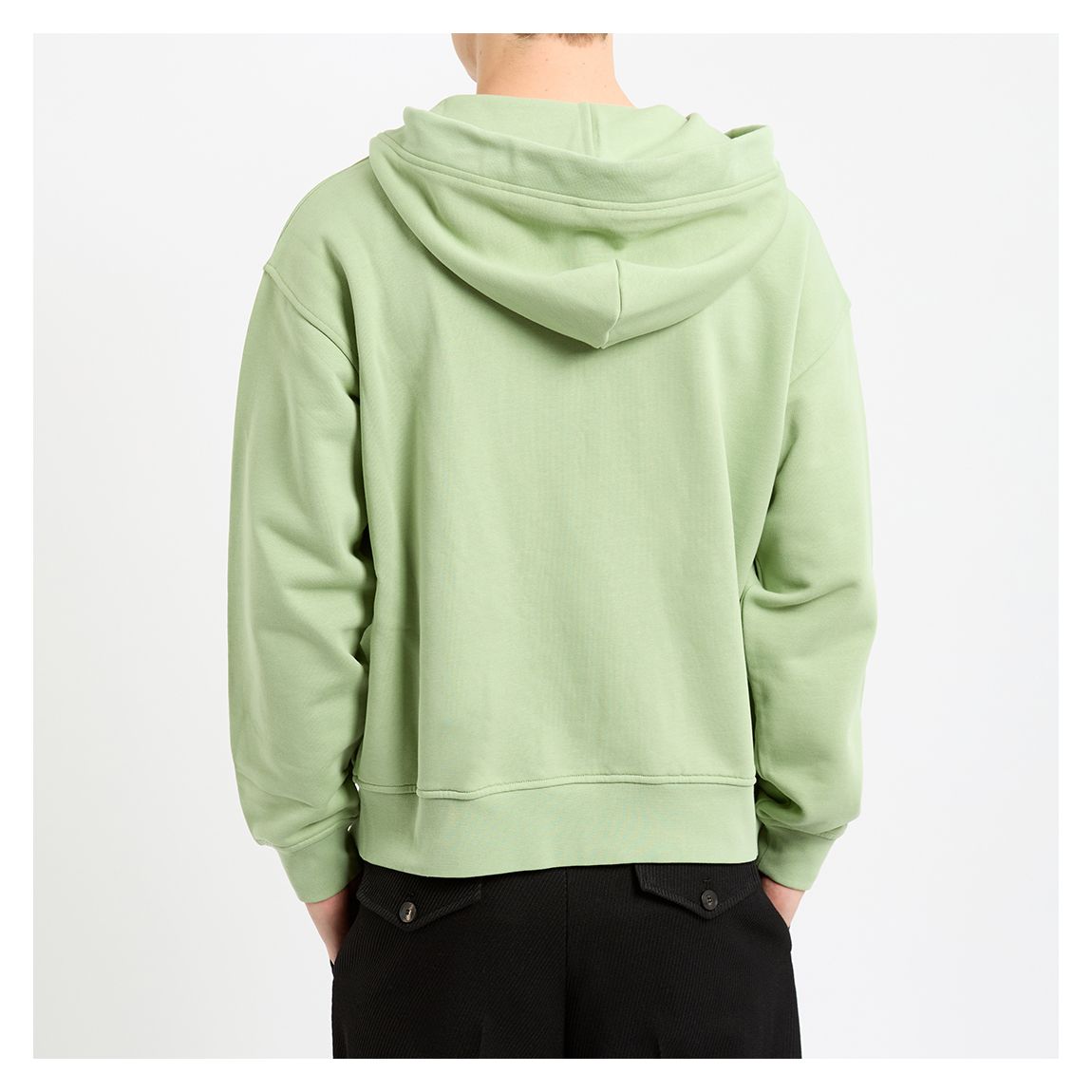 VIVIENNE WESTWOOD フーディ 25 Rugged hooded cotton 34120 Zip Through Rugged Hoodie Green Loden | Vivienne Westwood