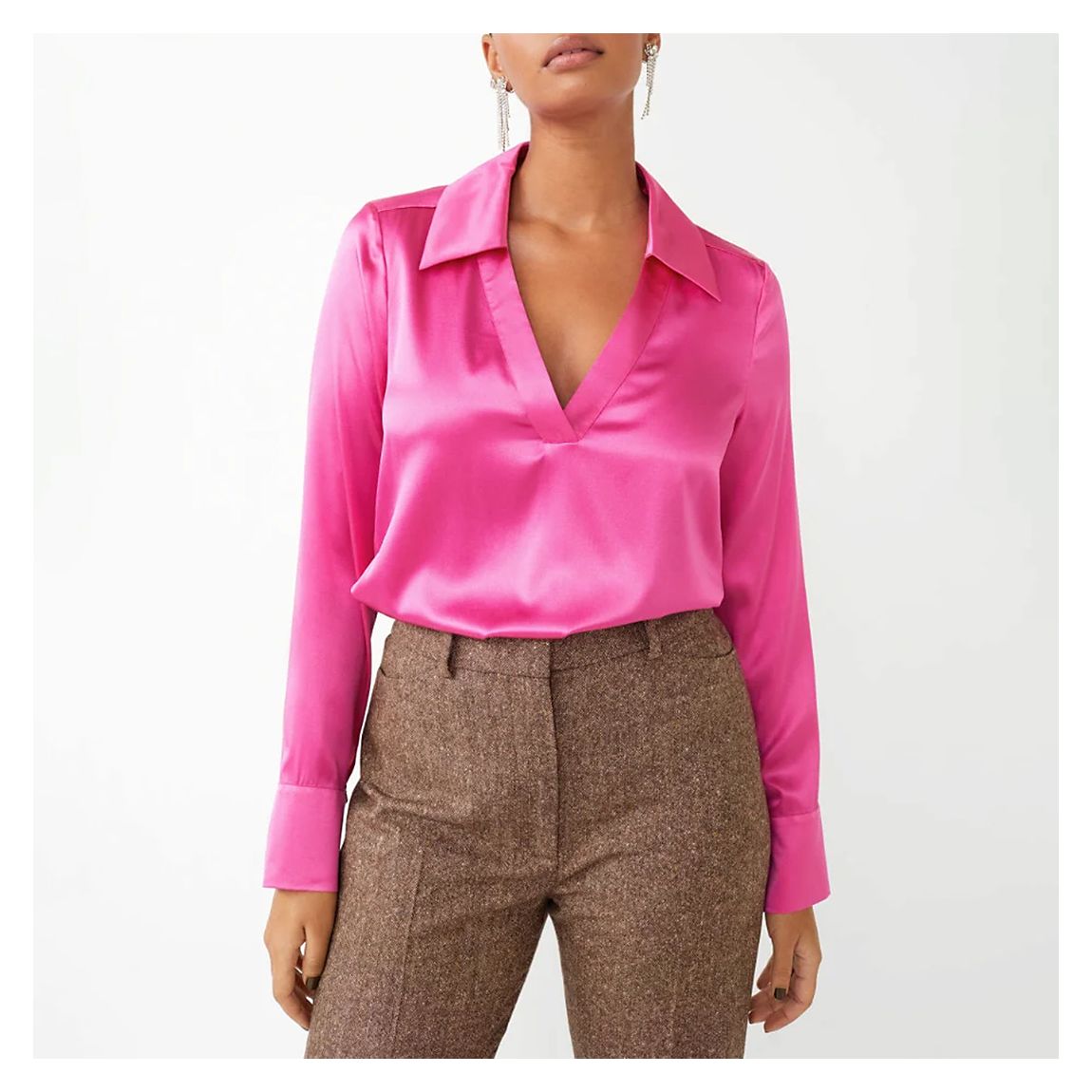 Pink Vera Silk Blend Shirt