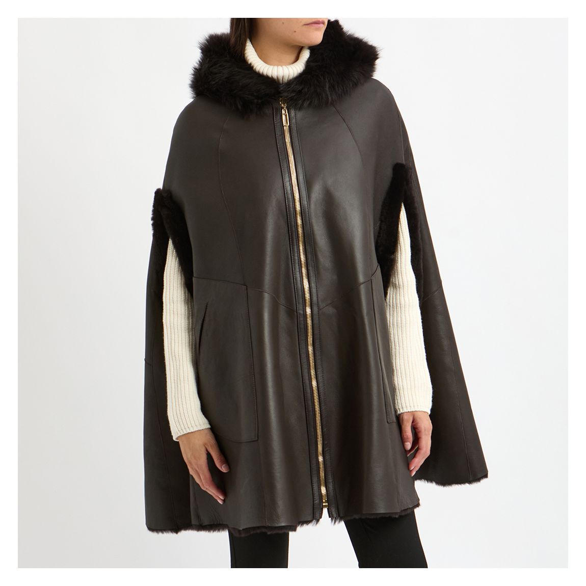 Casablanca】SHEARLING ROBE / BROWN M Casablanca Faux