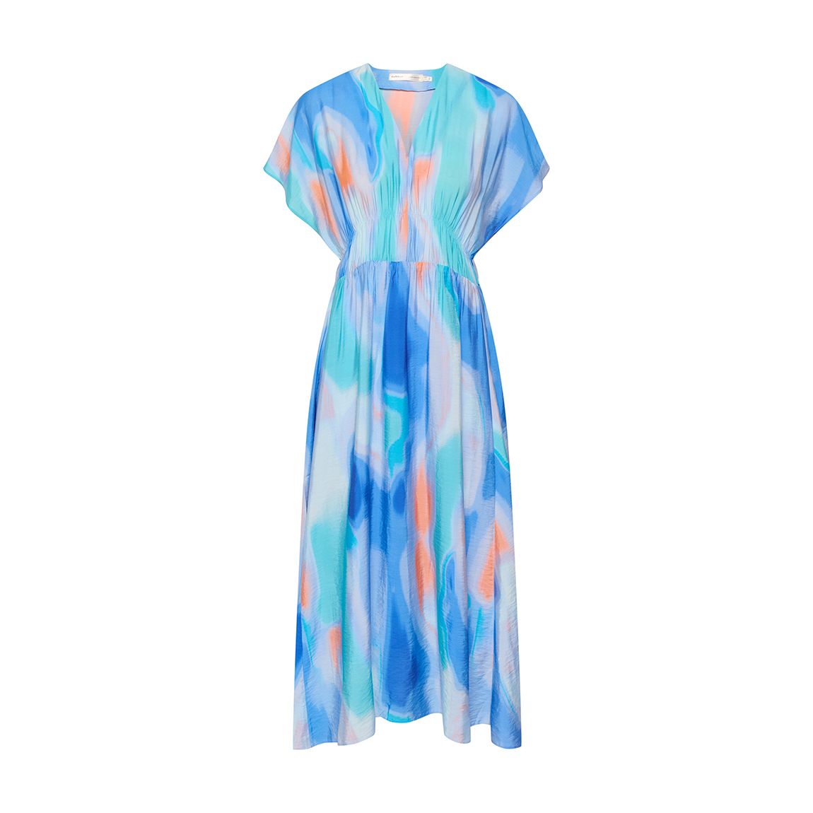 Multi Blue Print Joie Midaxi Dress