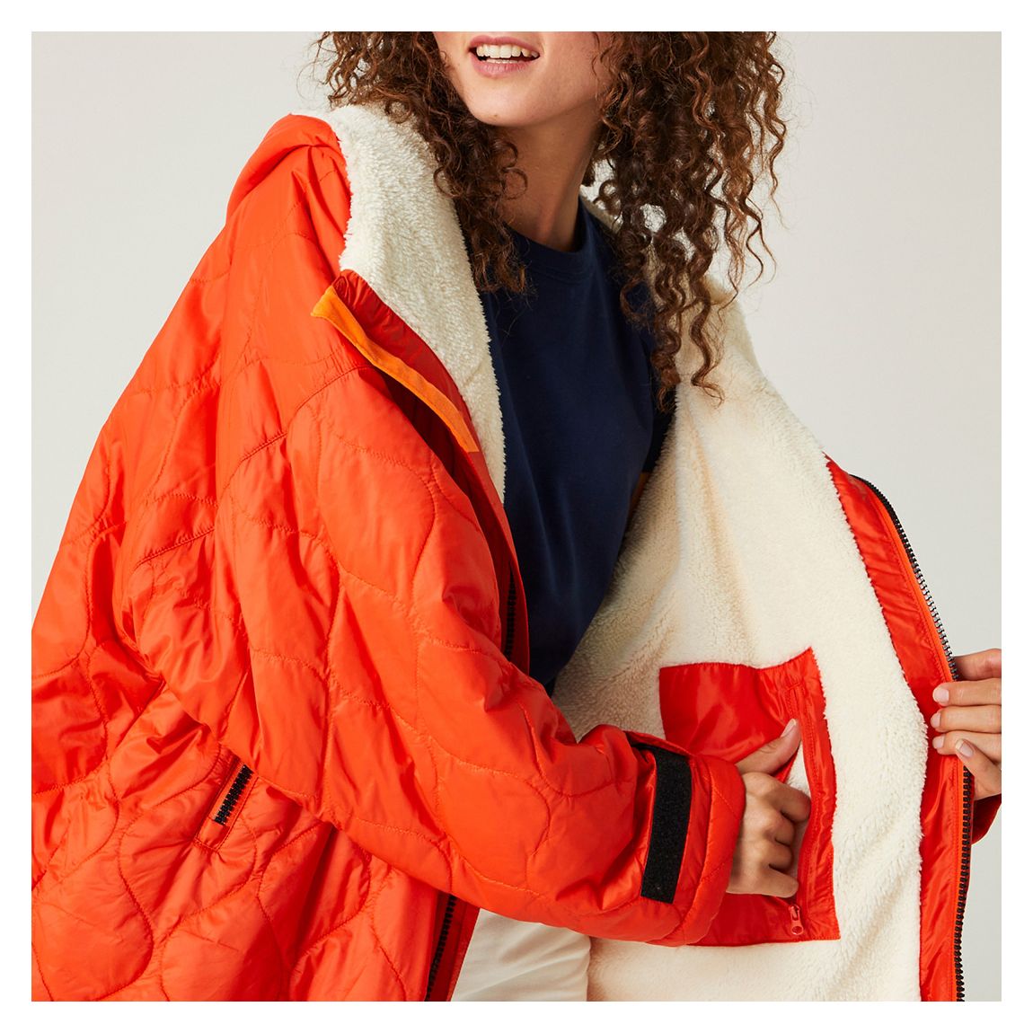 Orange Waterproof Changing Robe