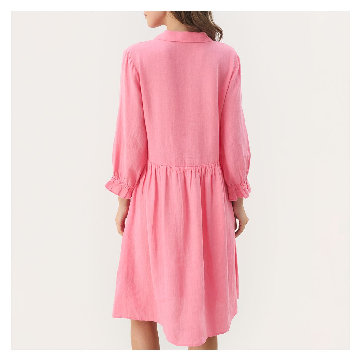 Pink Linen Dress