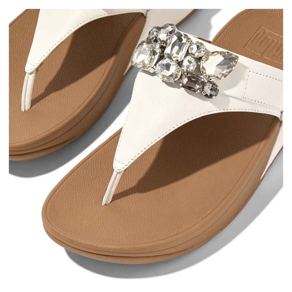 FitFlop Lulu Bejewelled Trim Toe Post サンダル Fitflop | Lulu Bejewelled Trim Toe-Post Sandals | Black