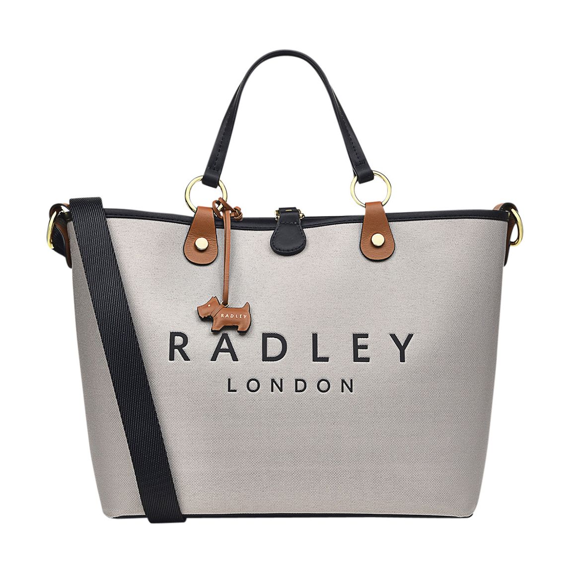 Radley Dove Grey Addison Gardens Medium Grab - BrandAlley