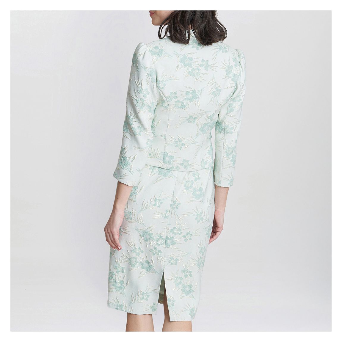 Eva Floral Jacquard Dress And Jacket